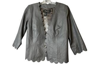 Vintage Terry Lewis Classic Luxuries Leather Jacket Shirt